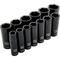 Dynamic Tools 1/2"Dr 13Pcs 6 Point, Deep Impact, SAE Socket Set, 1/2" - 1-1/4" D018021